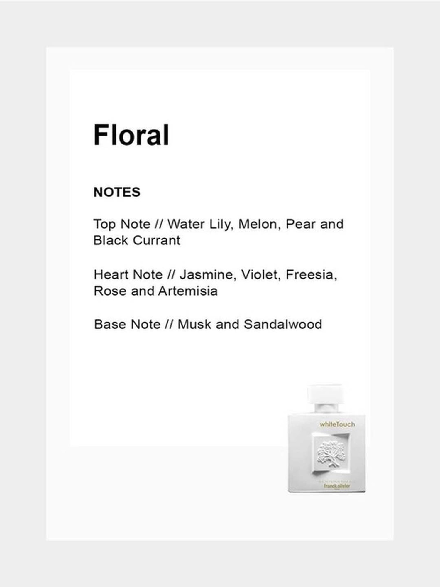 Franck Olivier White Touch Eau de Parfum Spray for Women - 100 ml