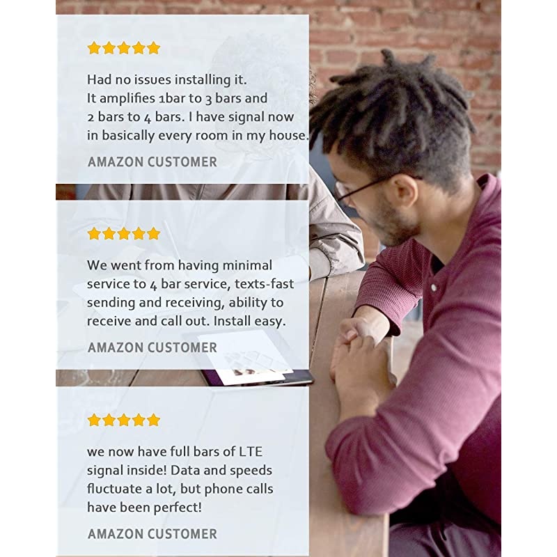 LTE ATT TMobile 65dB 700MHz Cell Phone Signal Booster for Home and Office Band 1217 FDD LTE Mobile Phone Signal Amplifier Including 45 Feet RG58 Cable Repeater Full Kit