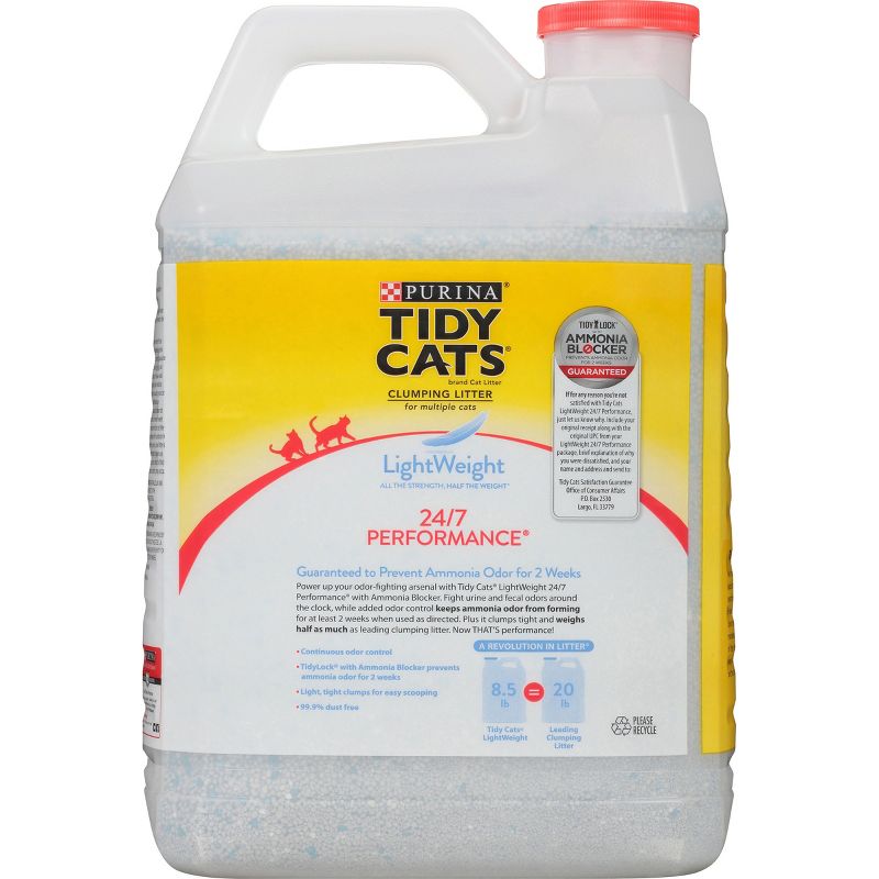 Purina Tidy Cats Lightweight 24/7 Performance Multiple Cats Clumping Litter - 8.5lbs