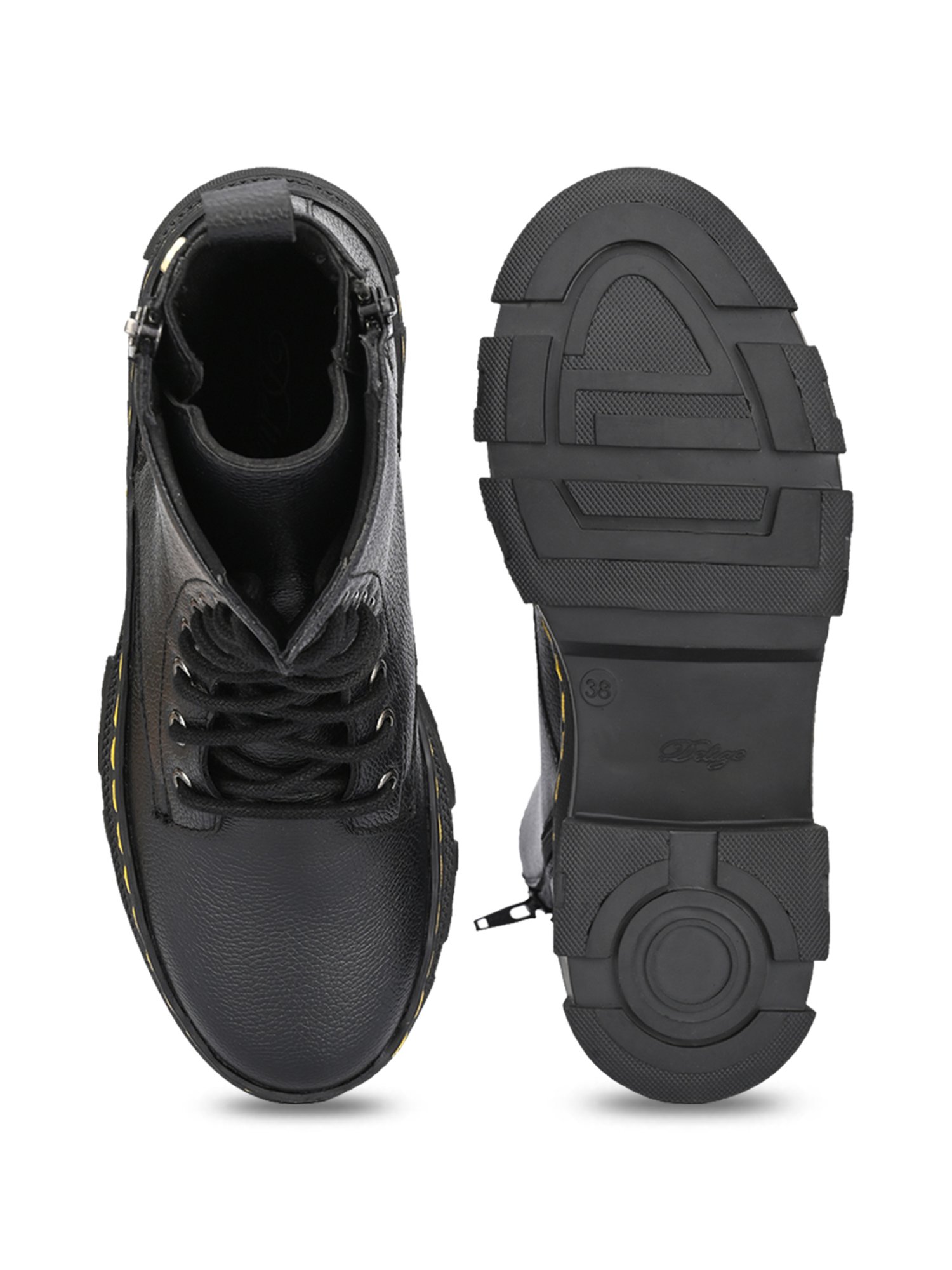 Delize Women's Black Derby Boots