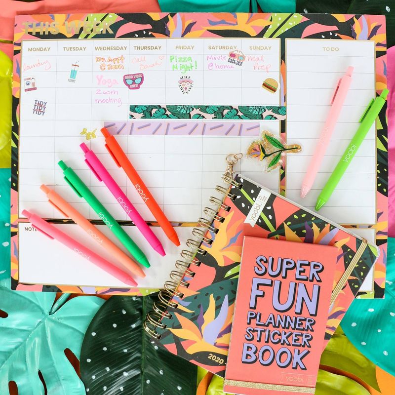 Planner Sticker Book 3.75" x 6.5" Super Fun Dusty Coral - Yoobi™
