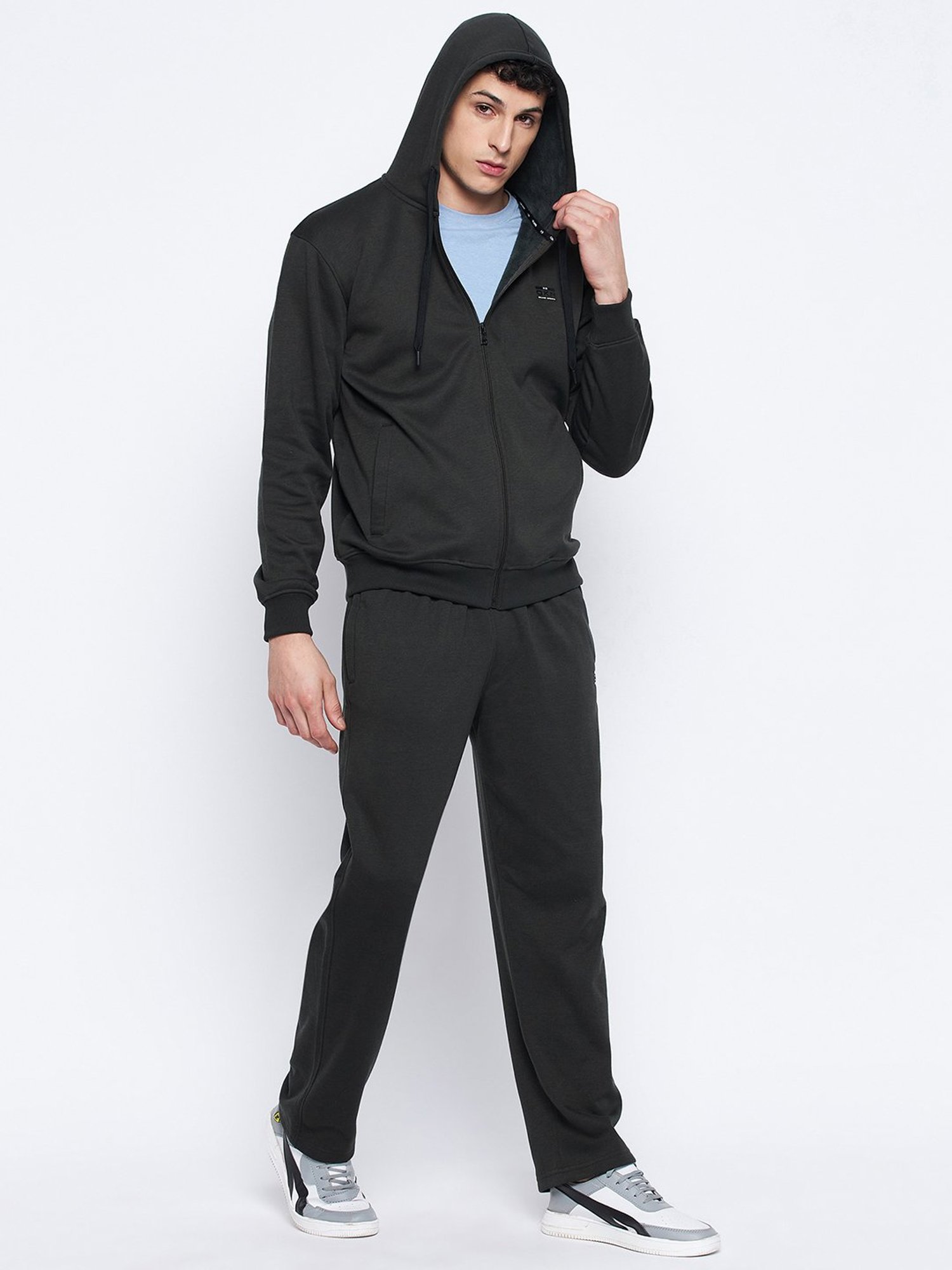 Okane Dark Olive Regular Fit Tracksuits