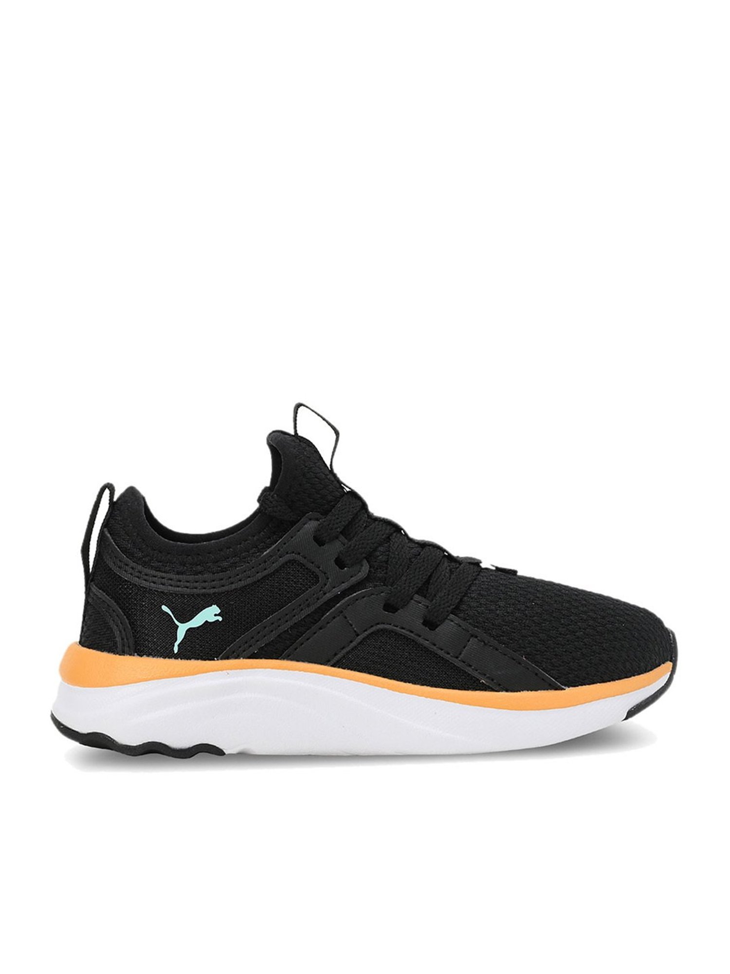 Puma Kids Black & White Running Shoes