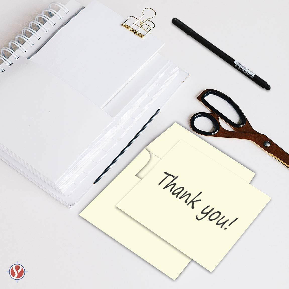 Cream / Natural / Off White,Heavyweight Blank Note Cards and Envelopes Size 5 X 7 or 4.5 X 6 - 50 Per Pack. - This Is Not a Fold Over Card. (4.5 x 6)