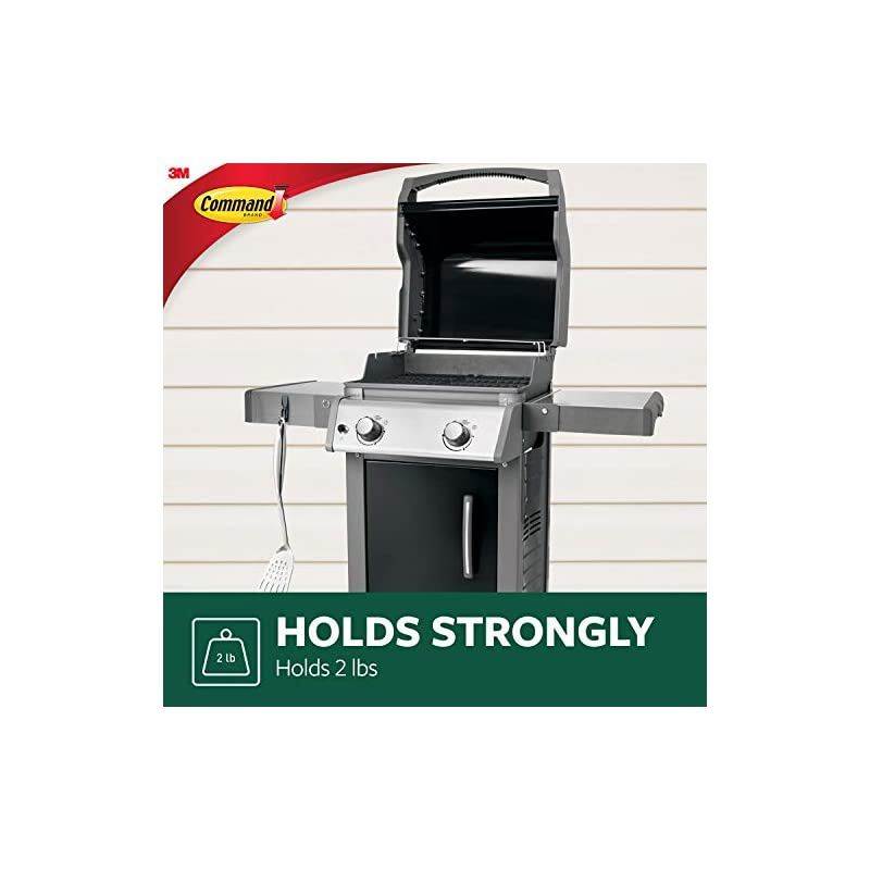 Outdoor Medium Stainless Steel Toggle Hooks, 2 lb. Capacity, Water-Resistant Adhesive, 2-Hooks, 3-Strips