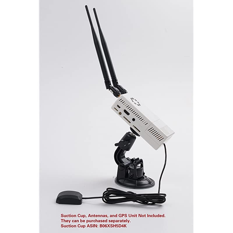 V3 Case Dual Fans for Stratux ADS-B Kit Fits AHRS Module and GPYes (Clear)