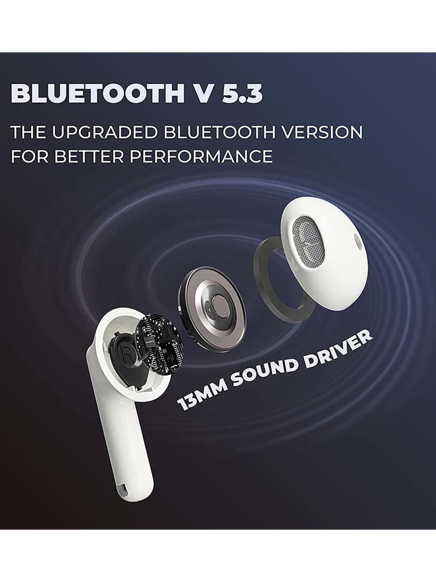 Hammer KO Pro Bluetooth Earbuds (White)