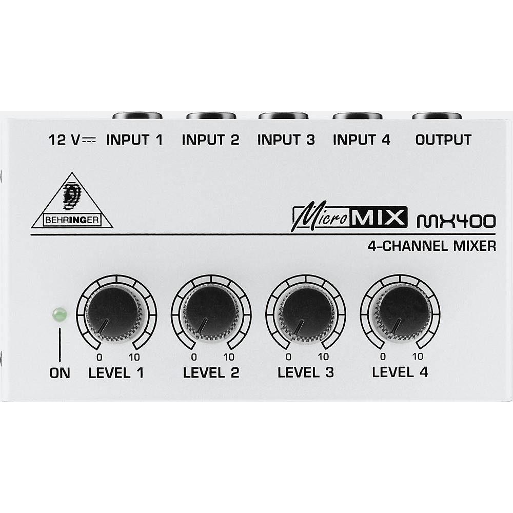 Behringer MX400 MicroMIX Ultra Low-Noise 4-Channel Line Mixer