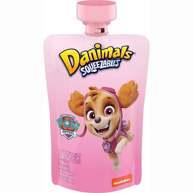 Dannon Danimals Squeezables Cotton Candy Kids' Yogurt - 4pk/3.5oz pouches