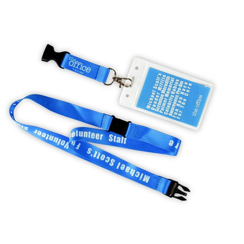 Just Funky The Office Fun Run Race For The Cure Lanyard & ID Badge | Raise Rabies Awareness