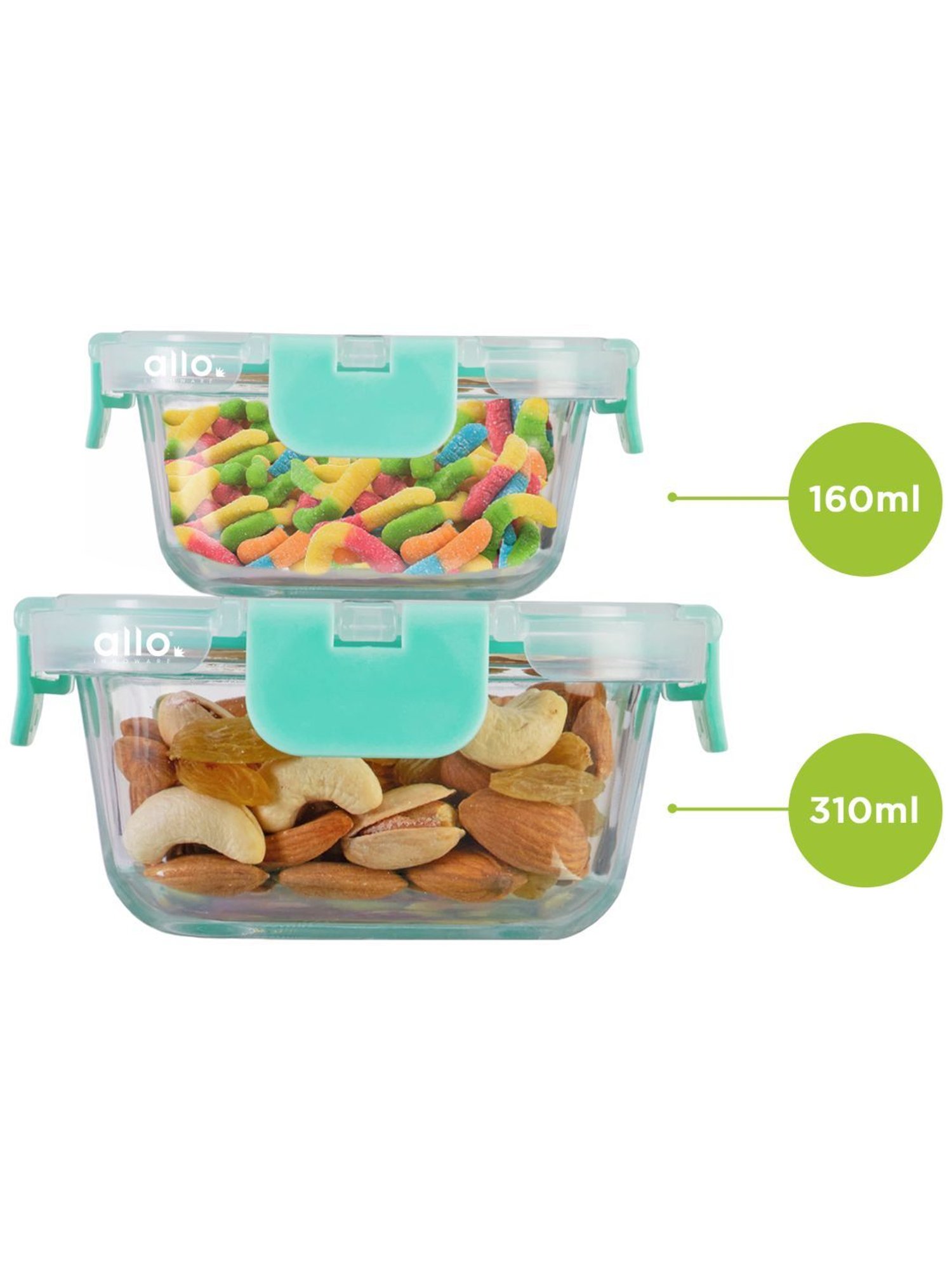 Borosilicate Glass Containers with Lids Microwave Safe Container for Glass Food Storage Containers