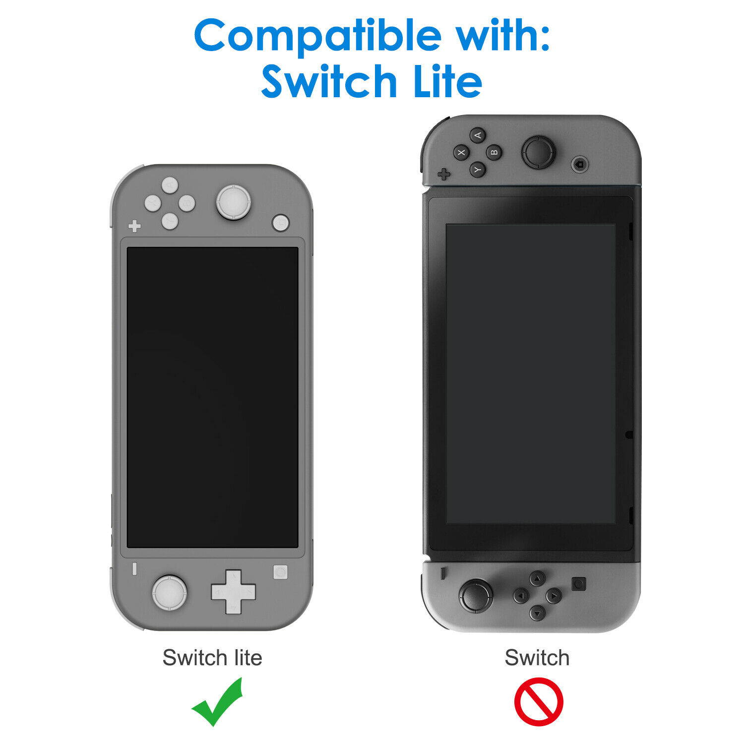 JETech Screen Protector for Nintendo Switch Lite 2019 Tempered Glass Film 3-Pack