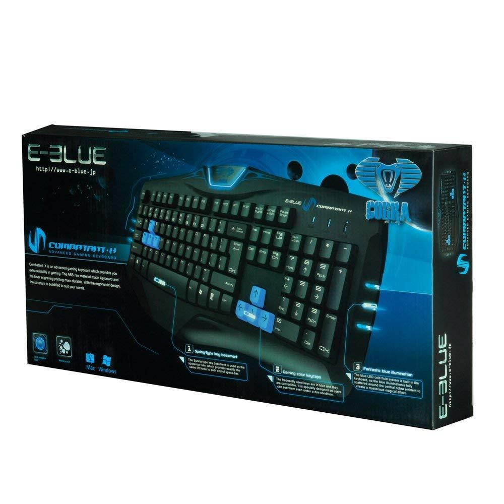 E-Blue Cobra Combatant-X Advanced WASD LED Gaming Keyboard (EKM057BK)