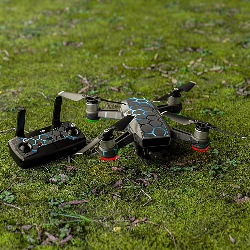 Neptune Decal for Drone DJI Spark Kit Includes Drone Skin Controller Skin and 1 Battery Skin