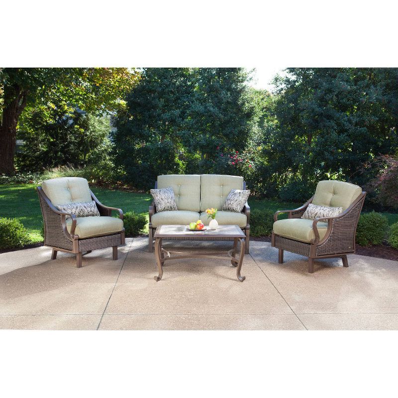 Ventura 4pc Glide Chair Seating Set - Hanover