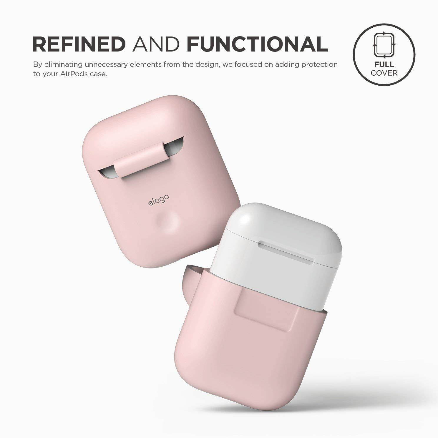 elago AirPods Silicone Case [Lovely Pink] - [Extra Protection] for AirPods Case