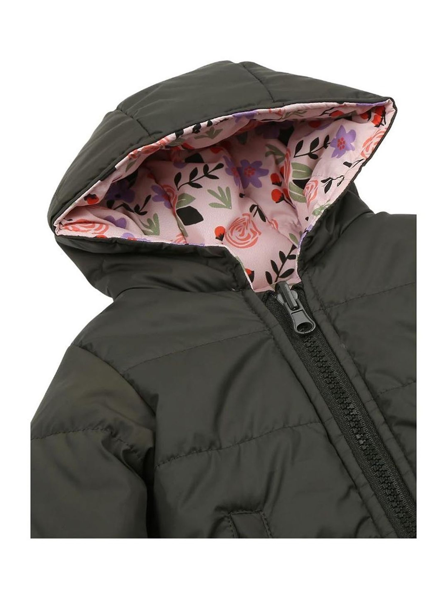 Nino Bambino Kids Red & Pink Printed Full Sleeves Jacket