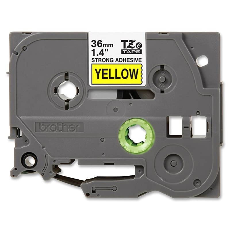 Laminated ExtraStrength Black on Yellow 1 12 Inch Tape Retail Packaging TZeS661 Retail Packaging