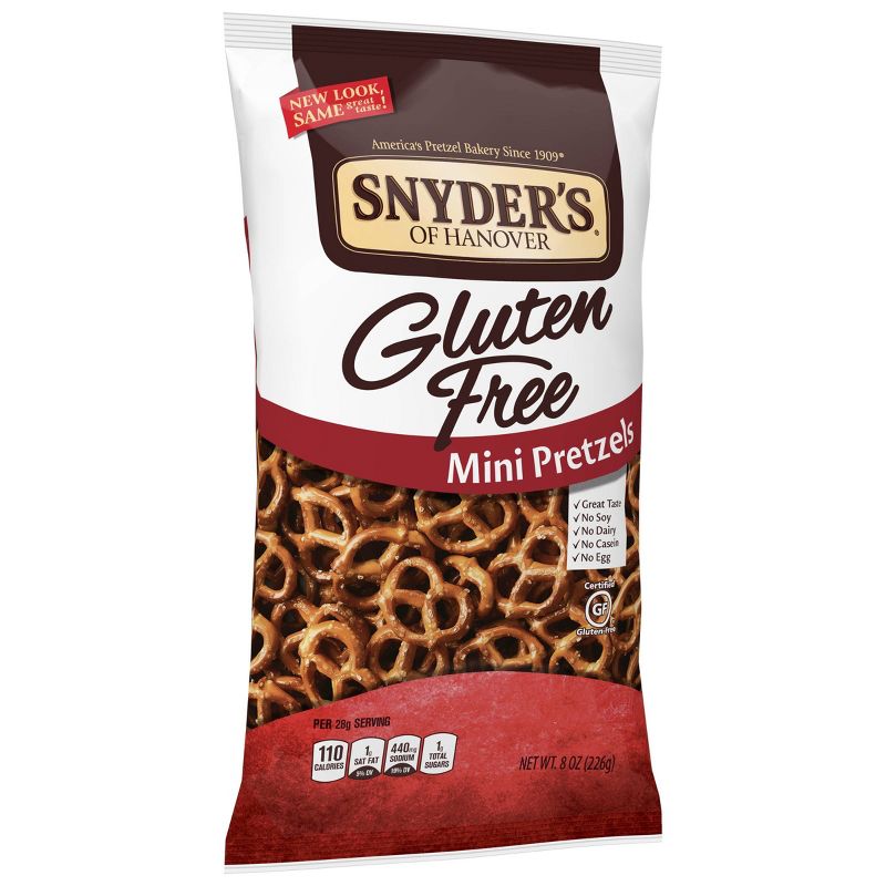 Snyders Gluten Free Mini Plain Pretzel - 8oz