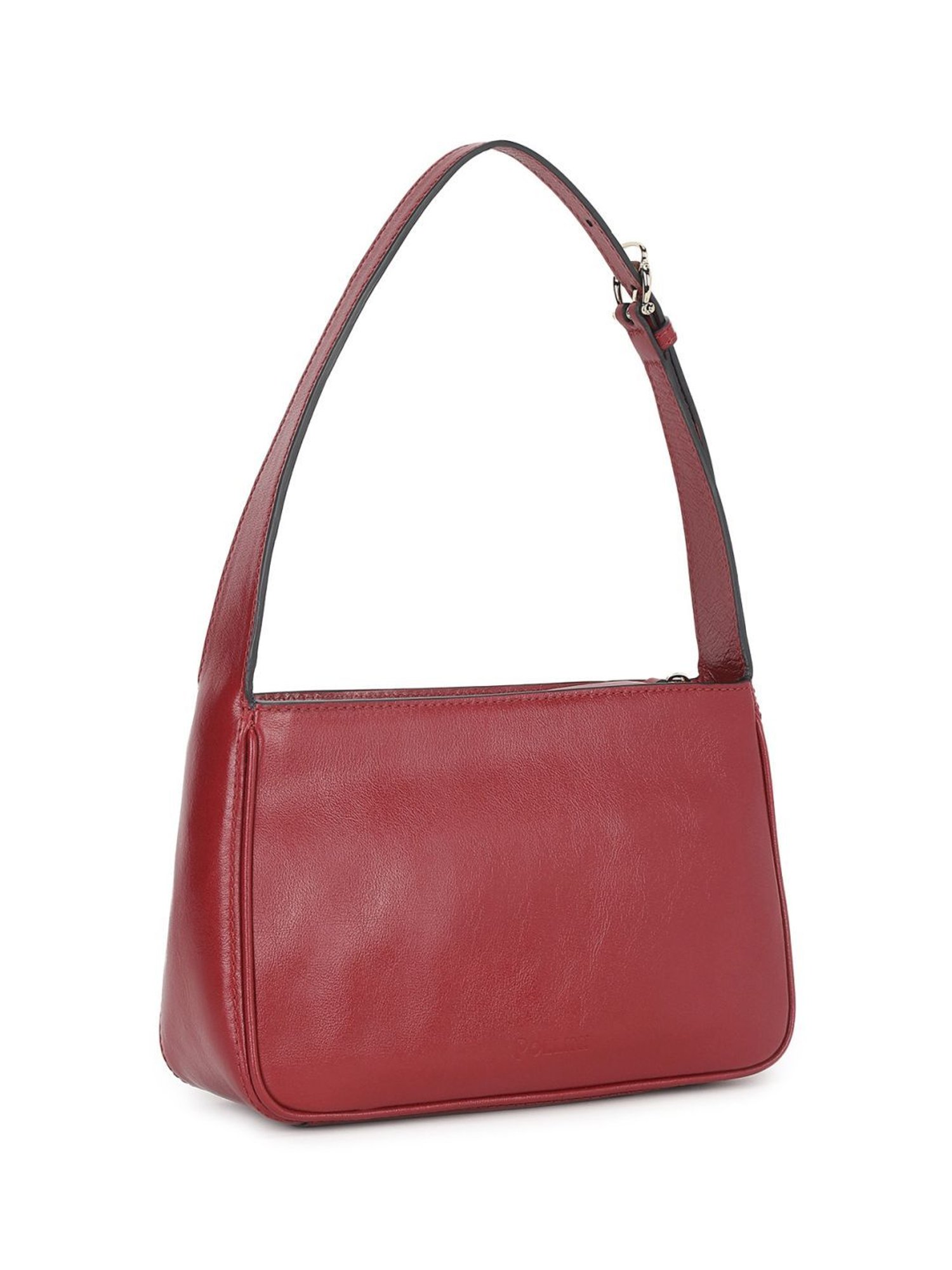Pollini Maroon DAYTONA Medium Shoulder Bag