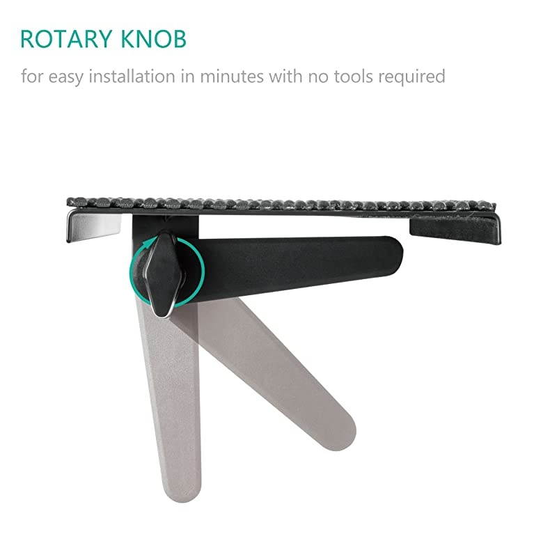 TV Top Shelf 12 inch Flat Panel Mount for Streaming Devices, Media Boxes, Speakers and Home Decor (TSH001-2), 2 Packs, Black