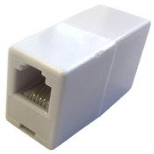 Black Point Products BT-13W White Modular In-Line Coupler, White