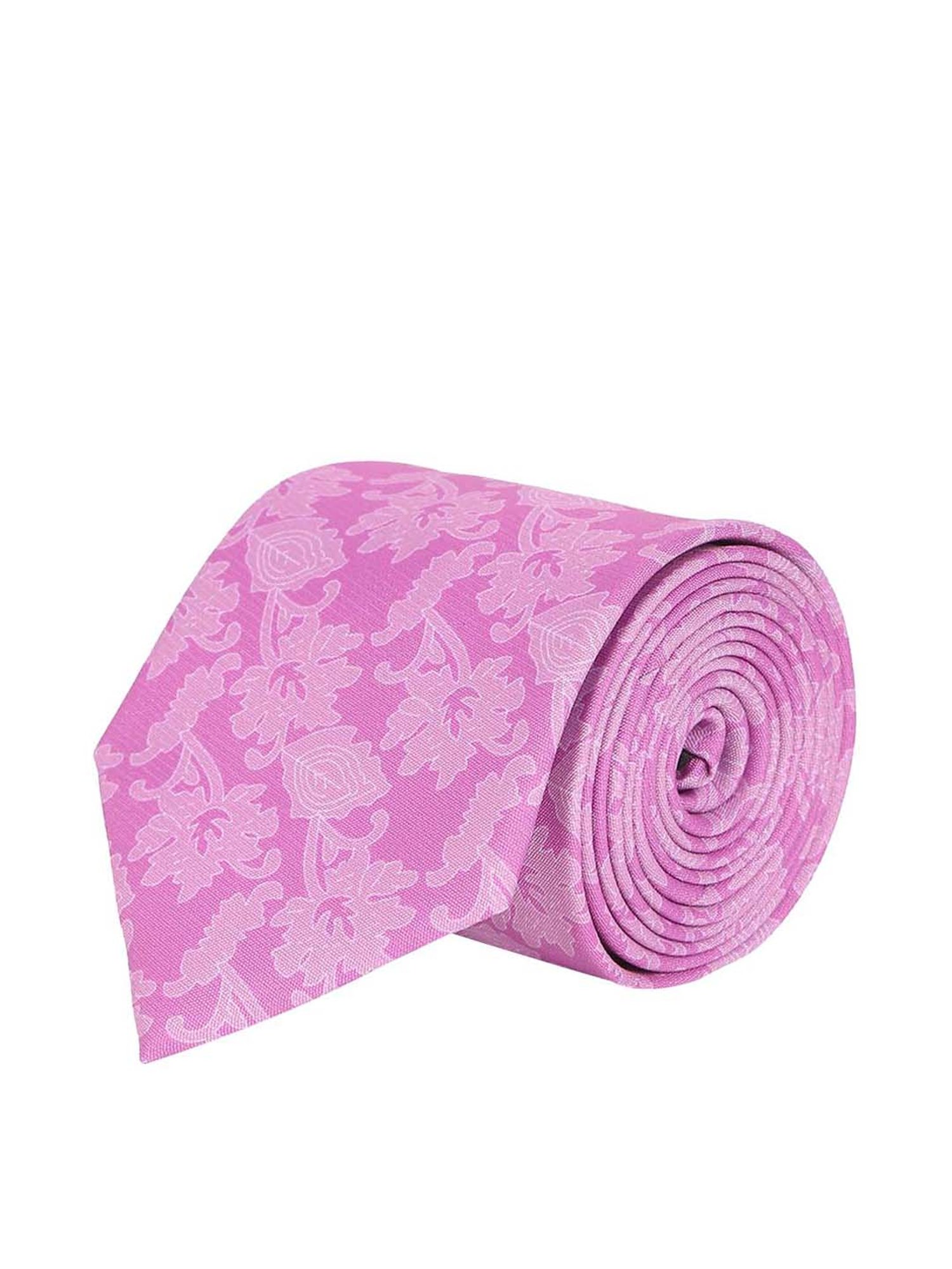 Tossido Pink Woven Necktie With Pocket Square and Cufflinks