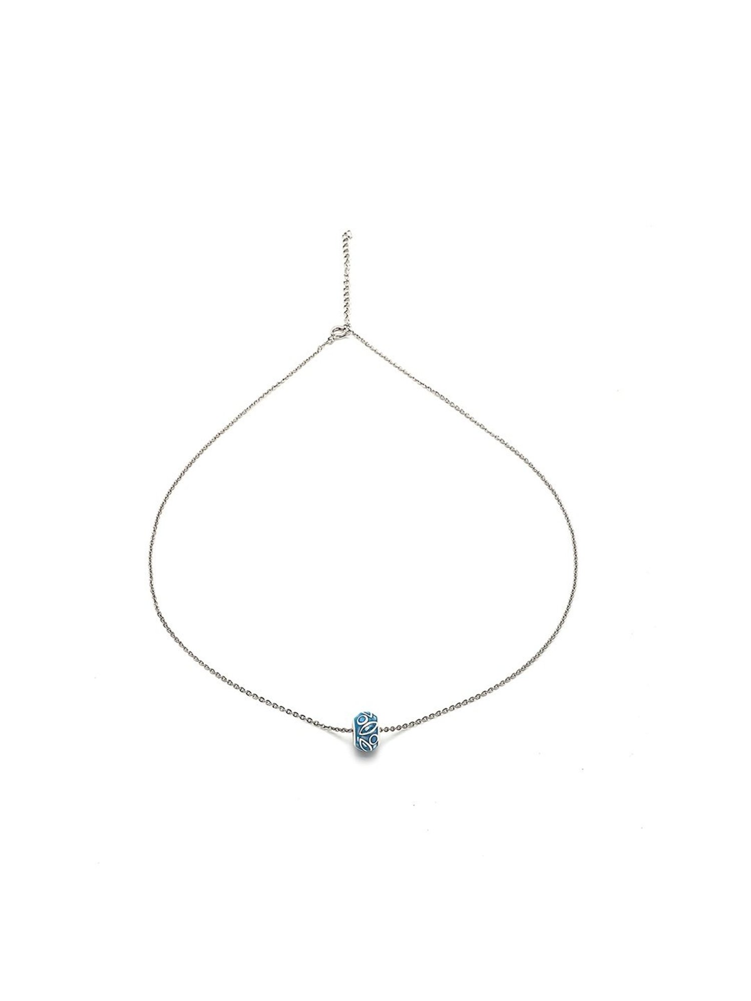 Zavya 92.5 Sterling Silver Pearlescent Elegance Pendant with Chain for Women