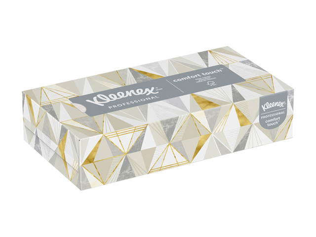 Kleenex Professional Facial Tissue for Business (21606), Flat Tissue Boxes, 48 Boxes / Case, 125 Tissues / Box