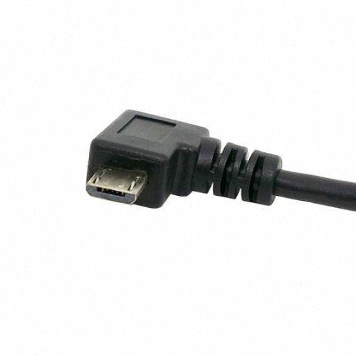 Cablecc Left angled 90 degree Micro USB 5pin Male to Left Angled USB Data Charge Cable 20cm for Cell phone & Tablet