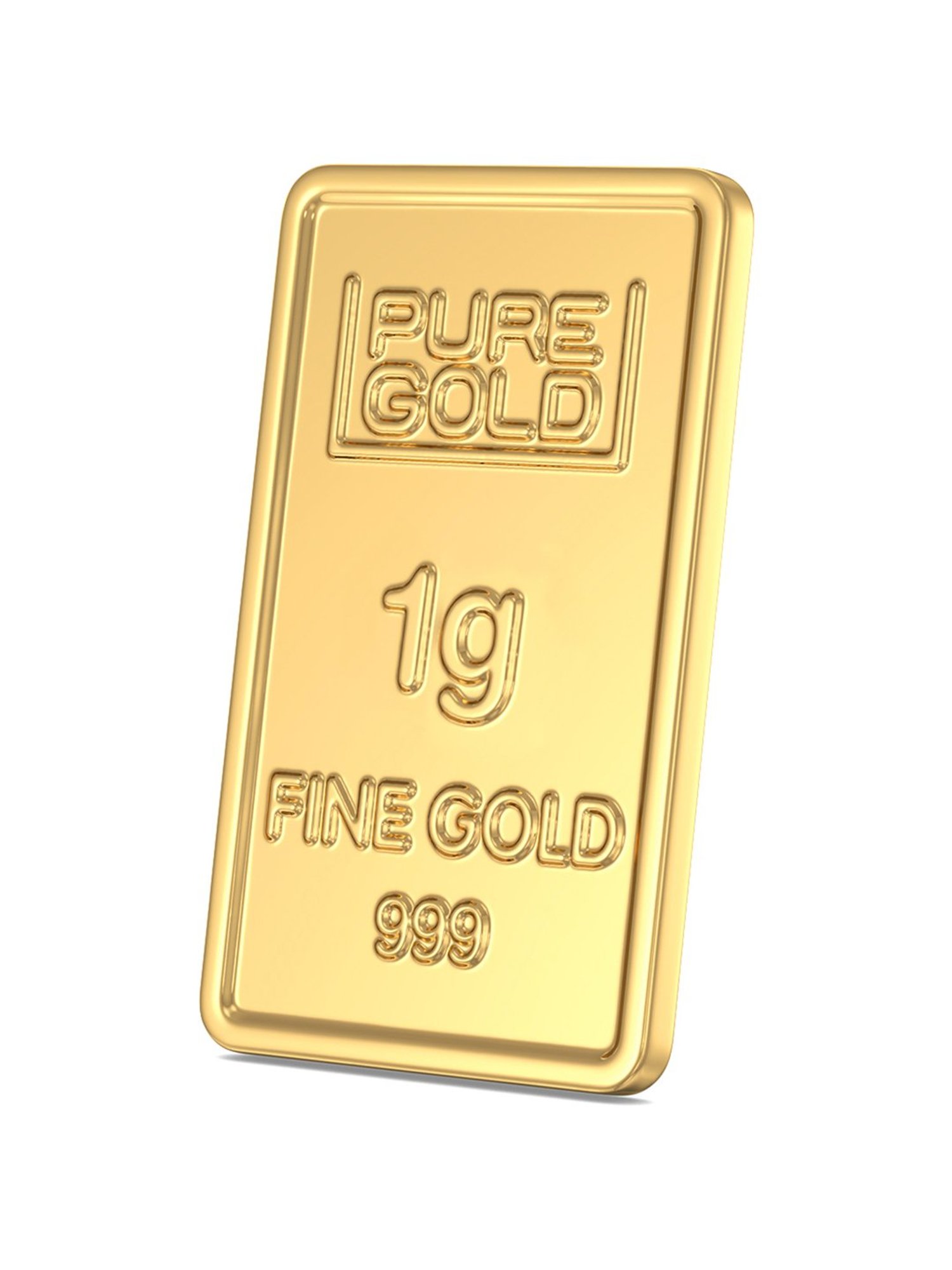 Joyalukkas Flower 24k (999) 1gm Yellow Gold Bar