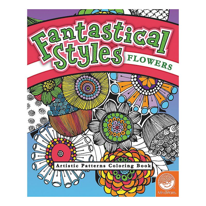MindWare Fantastical Styles Coloring Books With Free Markers - Coloring Books - 5 Pieces