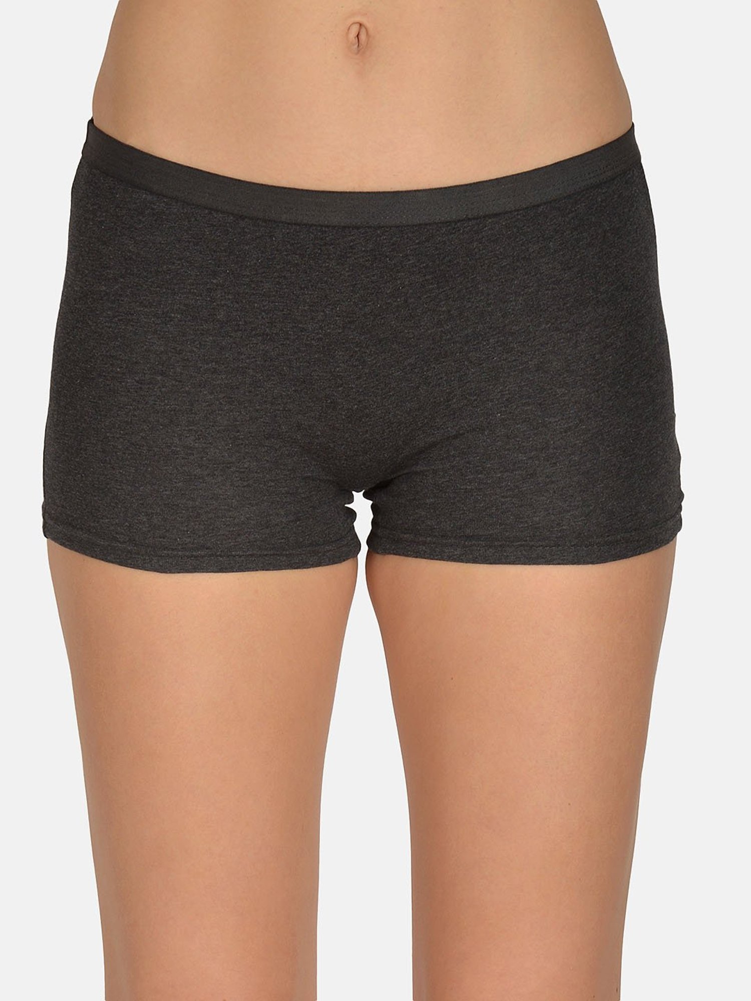 Mod & Shy Grey Textured Boyshorts Panty