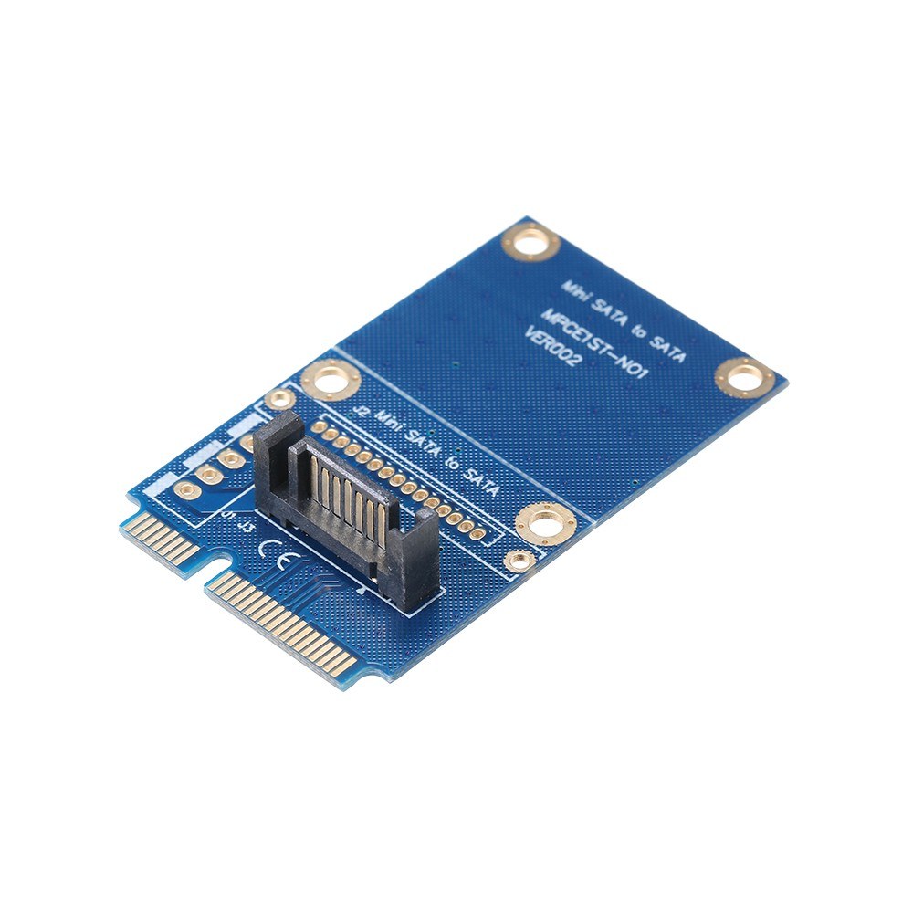 mSATA to SATA Converter Mini SATA to 7Pin SATA Adapter HDD PCIe SSD Hard Drive