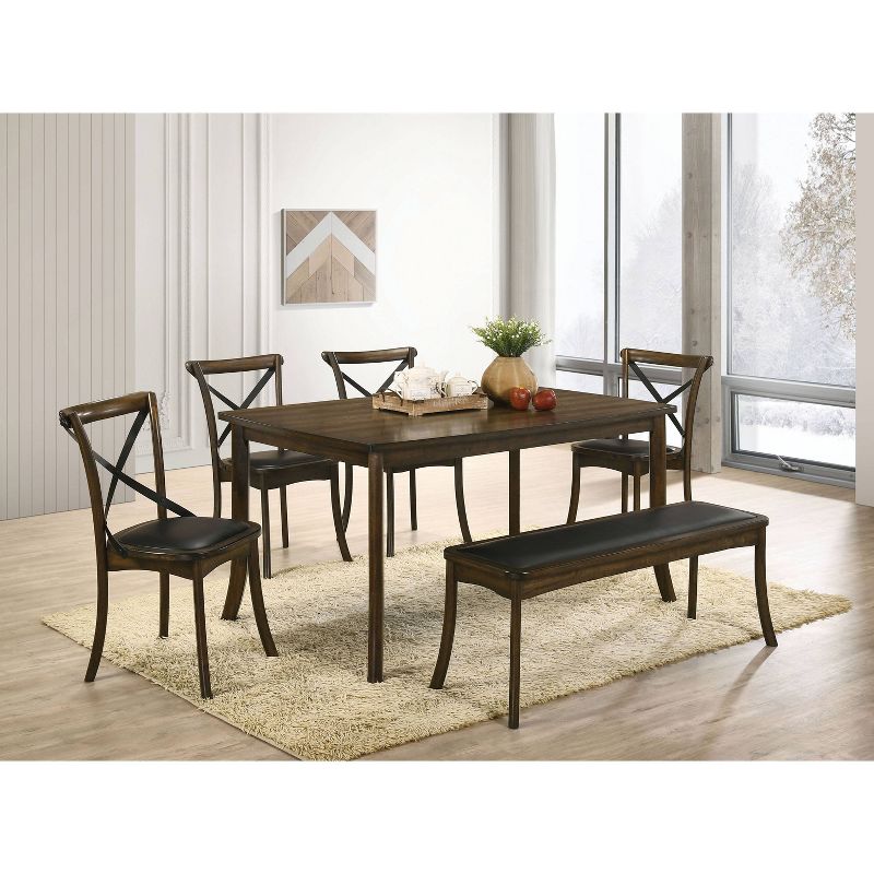 5pc Somers Dining Set Oak - HOMES: Inside + Out