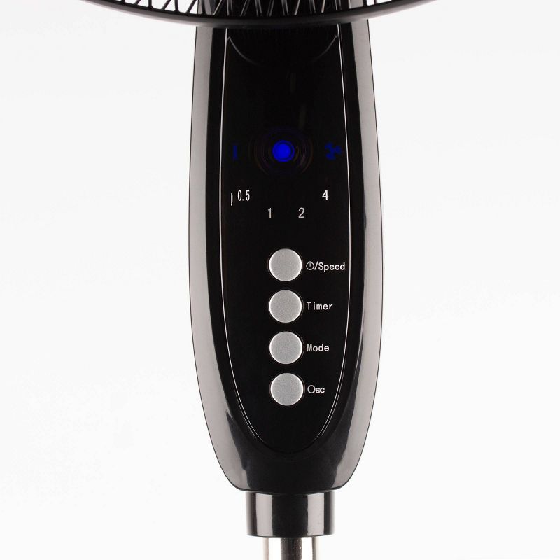 BLACK+DECKER 16" Dual Blade Stand Fan with Remote Control Black