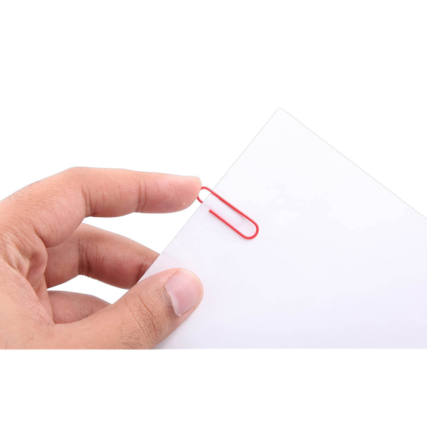 BAUES5020 - Paper Clips, 1-3/8, standard, Vinyl, 100/PK, Red