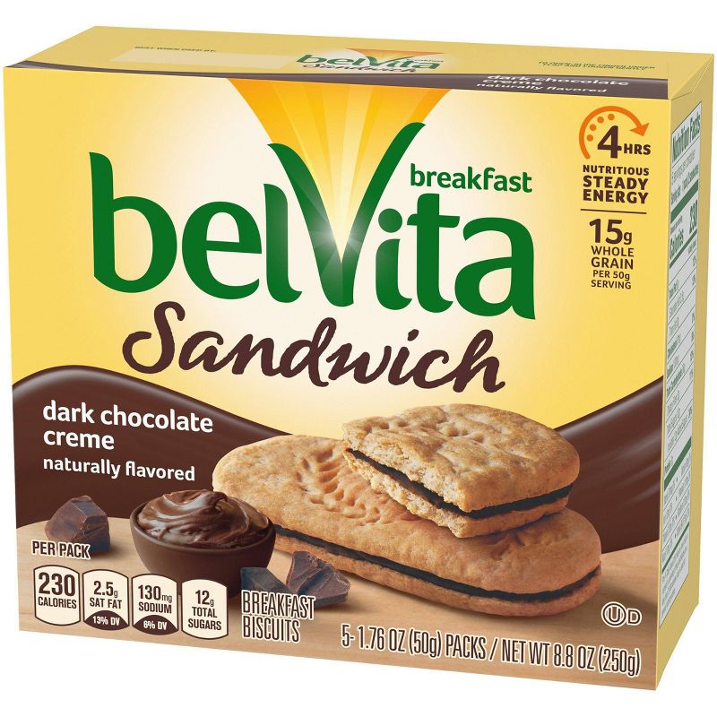belVita Dark Chocolate Crème Breakfast Biscuits - 5 Packs