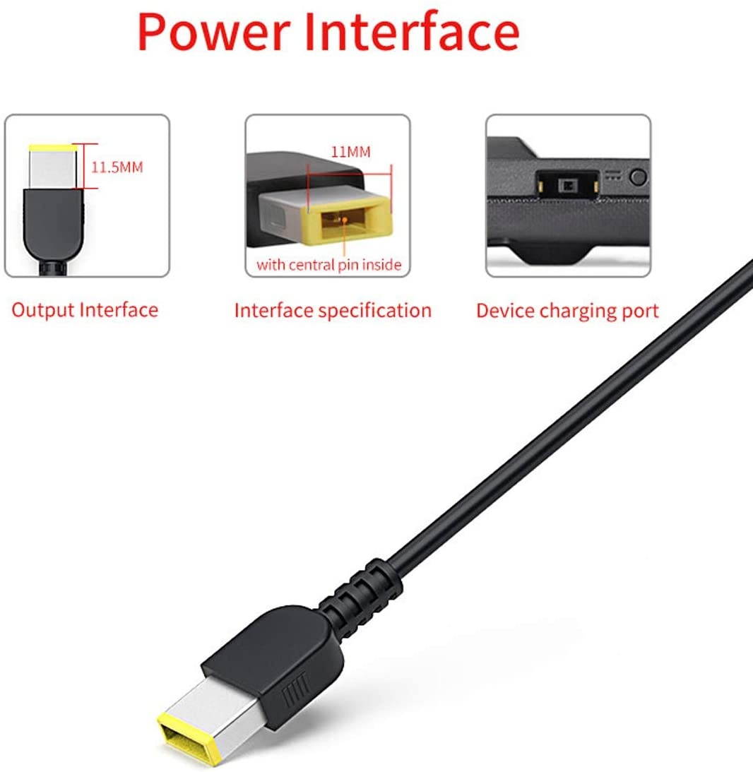 AC Charger for Lenovo ThinkPad P50 P51 P52 P70 P71 P1 W540 W541 T540P Y530 ADL170SDC3A ADL170NDC3A ADL170NLC3A 888015042 59387522 45N0375 Laptop Power Supply Adapter Cord