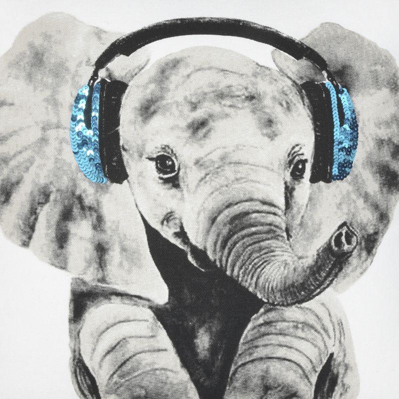 Trendy, Hip, New-Age JB015 White 18" x 18"