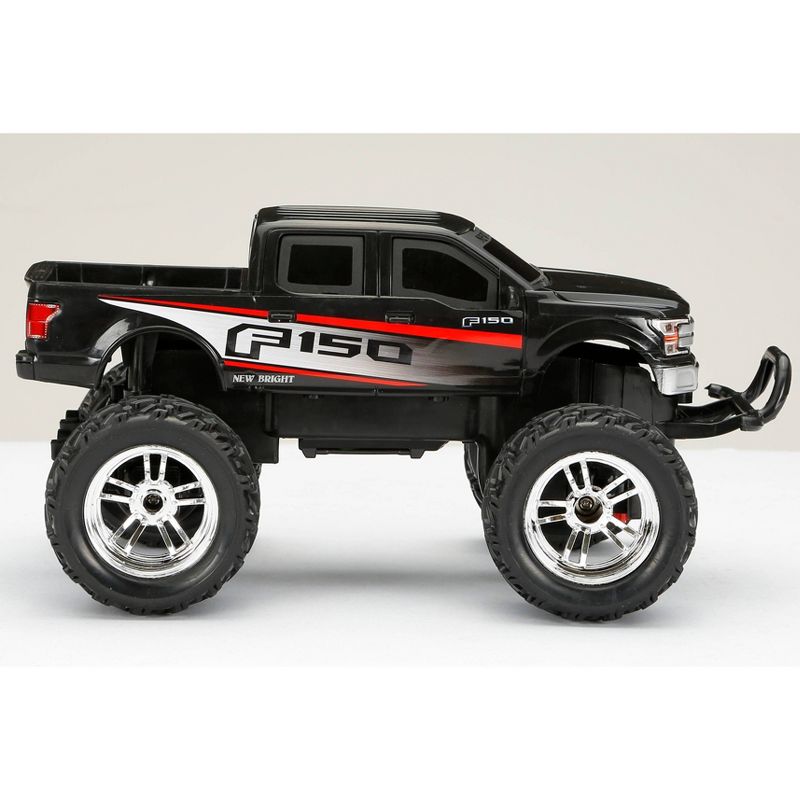 New Bright Remote Control RC FF Chargers Ford F150 Truck - Black - 1:18 Scale