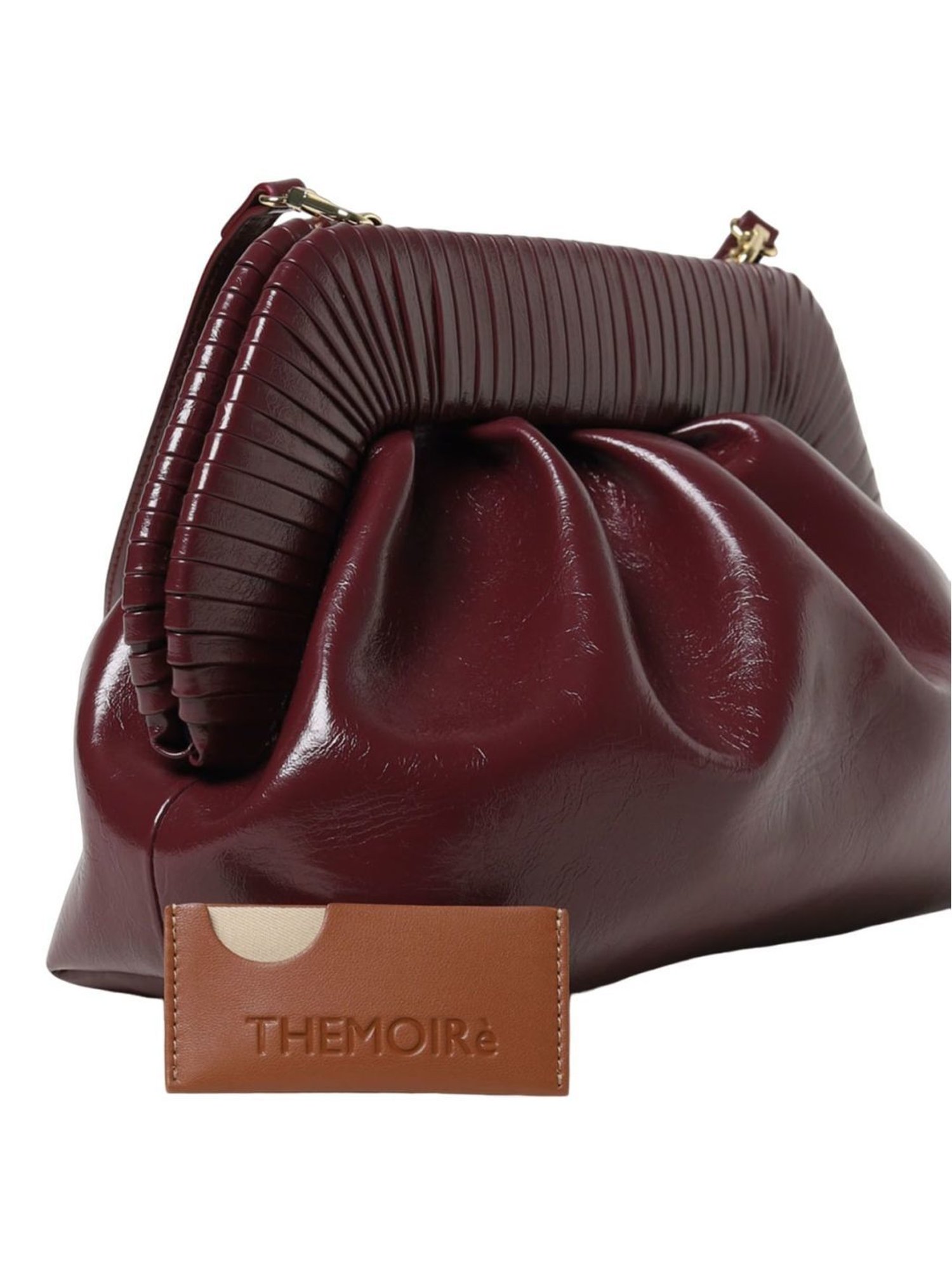 Themoire Marsala BIOS Cordonia Shiny Clutch