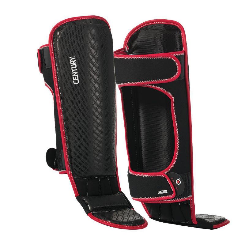 Century Martial Arts Brave MMA Shin Guards L/XL - Red/Black