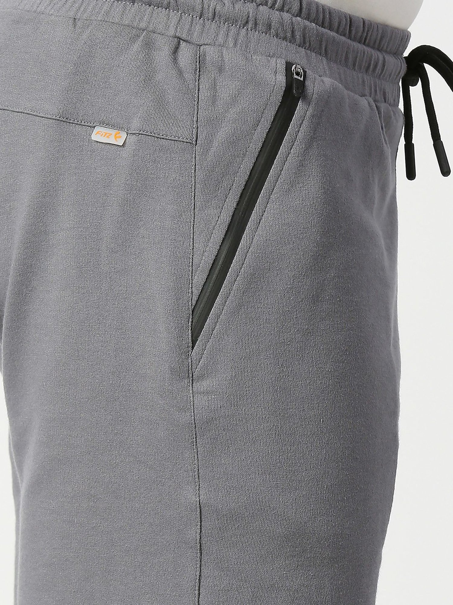 Fitz Charcoal Slim Fit Shorts