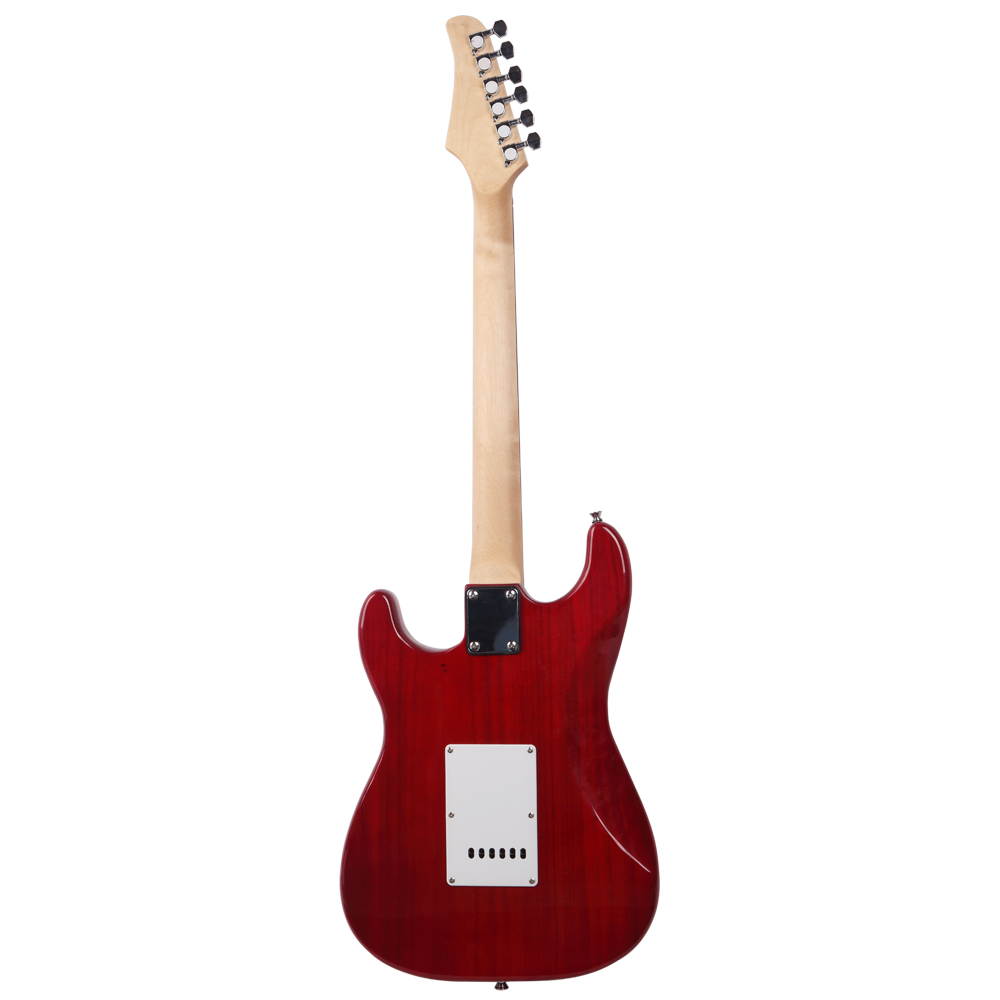 Sunset Red School Music Electric Guitar Set w/ Gig Bag Strap Cord for Beginner