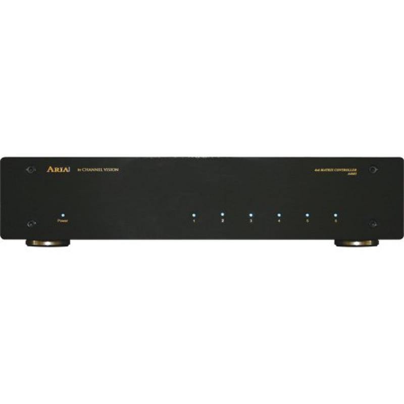 Channel Vision ARIA Amplified A/V Controller, 4 Source/6 Zones, Rack Mount (A4623R)