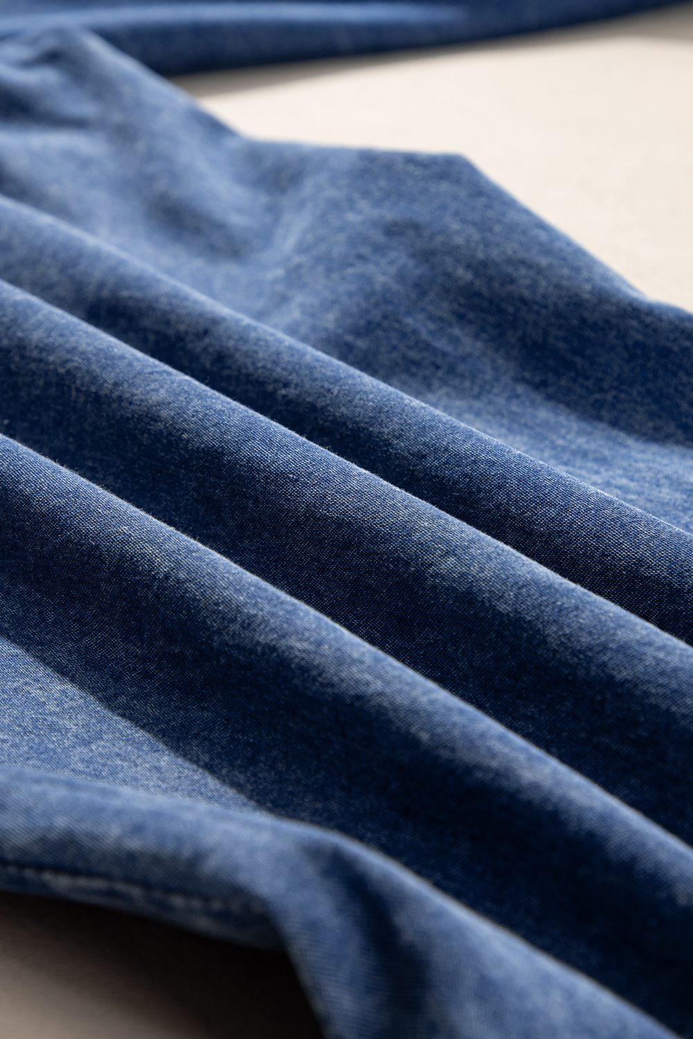 Dark Blue Plus Size Stitching Washed Flare Jeans