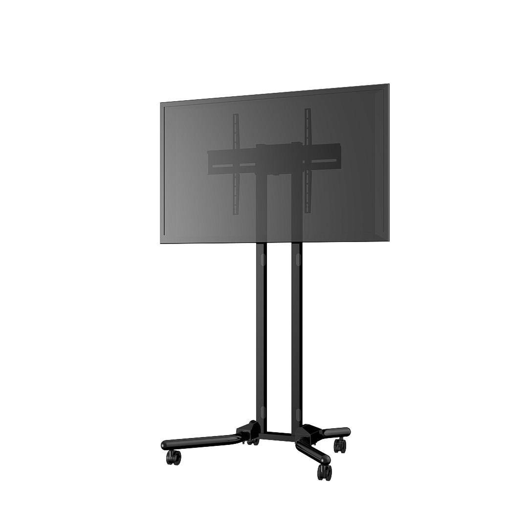 Cotytech Adjustable Ergonomic Mobile TV Cart for 32 inch - 56 inch With 1 Shelf