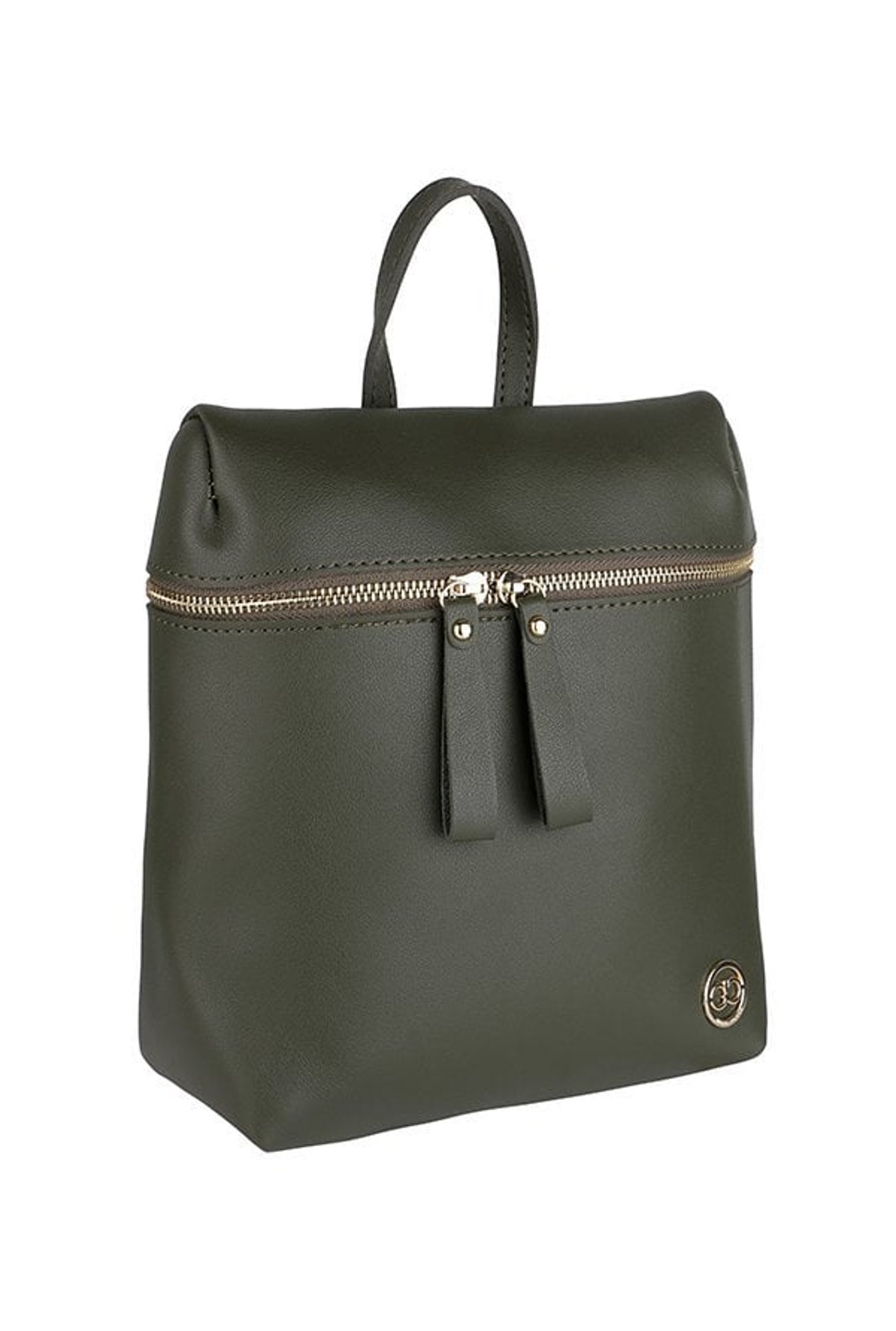 Gio Collection Olive Green Solid Backpack