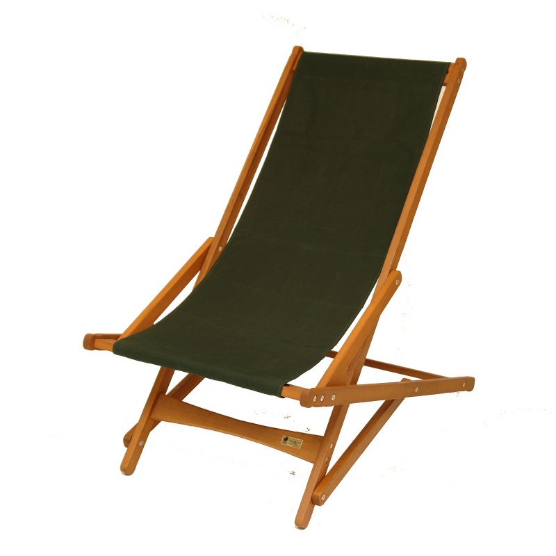 Hardwoof Folding Patio Accent Chair Green - Byer of Maine